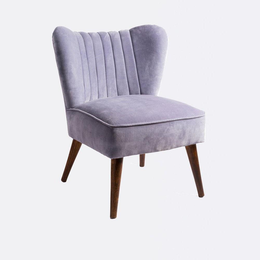 lilac cocktail chair