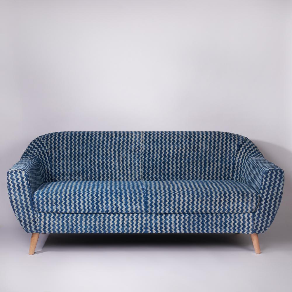 patterned 3 seater sofa